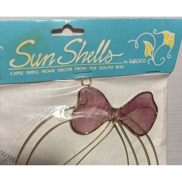 Vintage Enesco Sun Shells Capiz Easter Basket Ornament - Picture 3 of 5